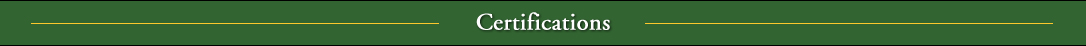 Certifications Banner